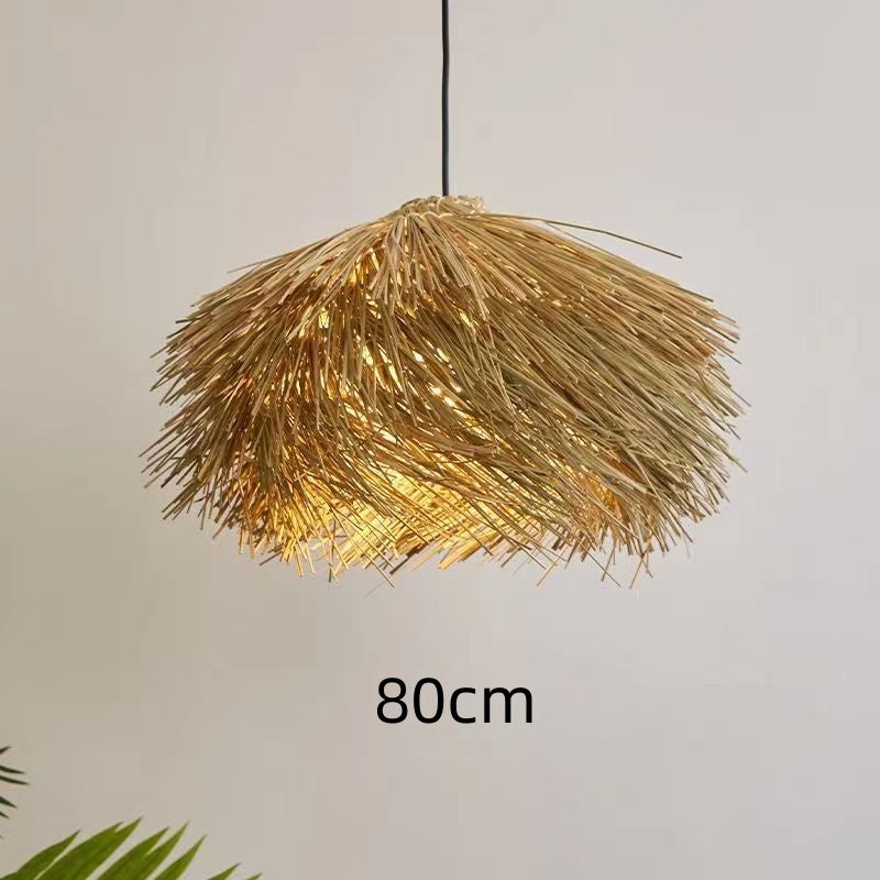 Handgefertigte Rattan-Deckenlampe – Boho-Hängeleuchte aus Naturgeflecht (40–80 cm)