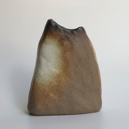 Kleine Keramikvase im japanischen Stil – Boho-Deko-Vase handglasiert