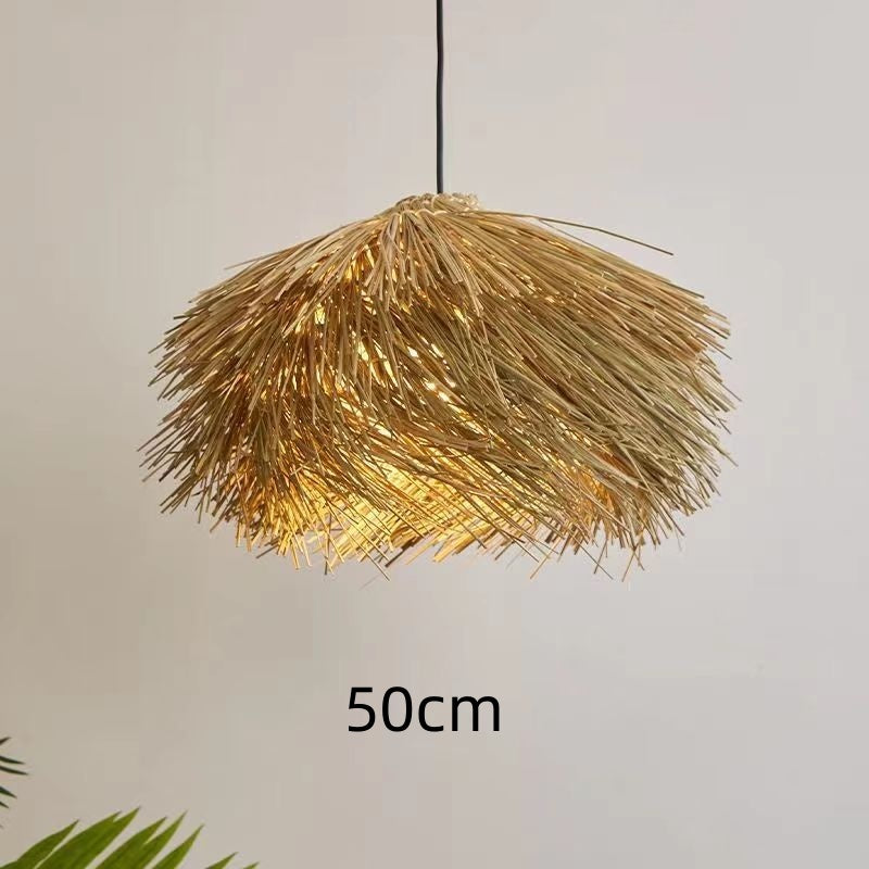 Handgefertigte Rattan-Deckenlampe – Boho-Hängeleuchte aus Naturgeflecht (40–80 cm)