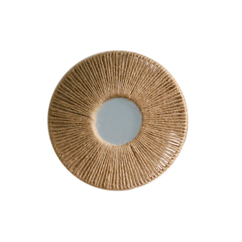 Boho-Wandspiegel aus Hanfseil – Handgewebte Wanddeko aus Acryl in 2 Größen