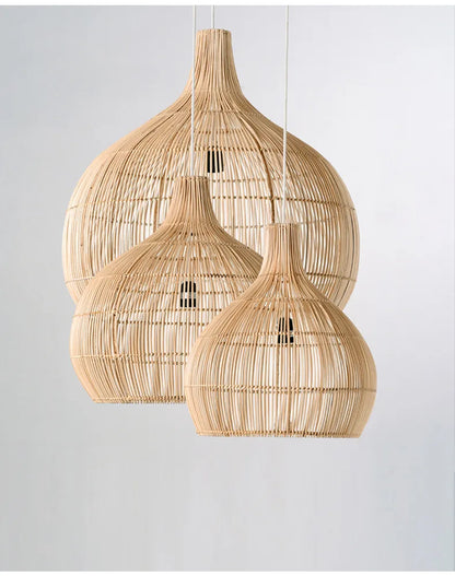 „ZenGlow Collection – Japanische Rattanlampen von VibeNest“