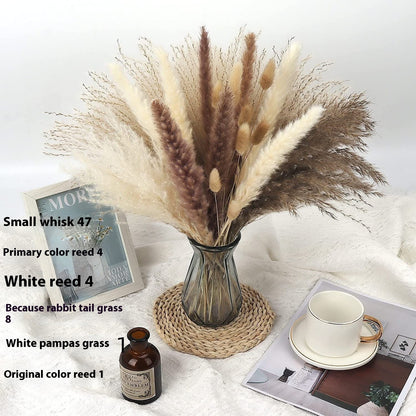 Boho Trockenblumenstrauß – Pampasgras, Hasenschwanzgras & Schachtelhalm naturgetrocknet