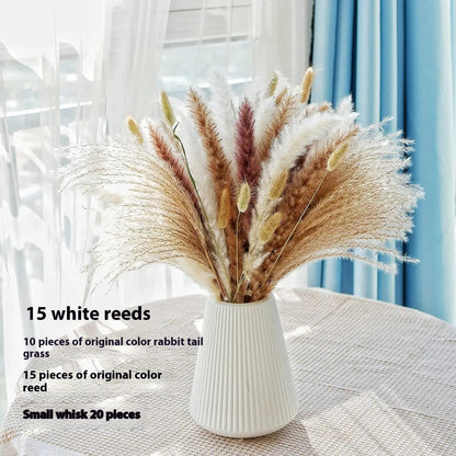 Boho Trockenblumenstrauß – Pampasgras, Hasenschwanzgras & Schachtelhalm naturgetrocknet