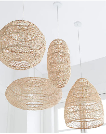 „ZenGlow Collection – Japanische Rattanlampen von VibeNest“